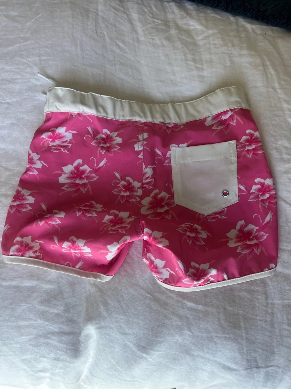 acacia swimwear Pink Floral Kids Swim Trunks